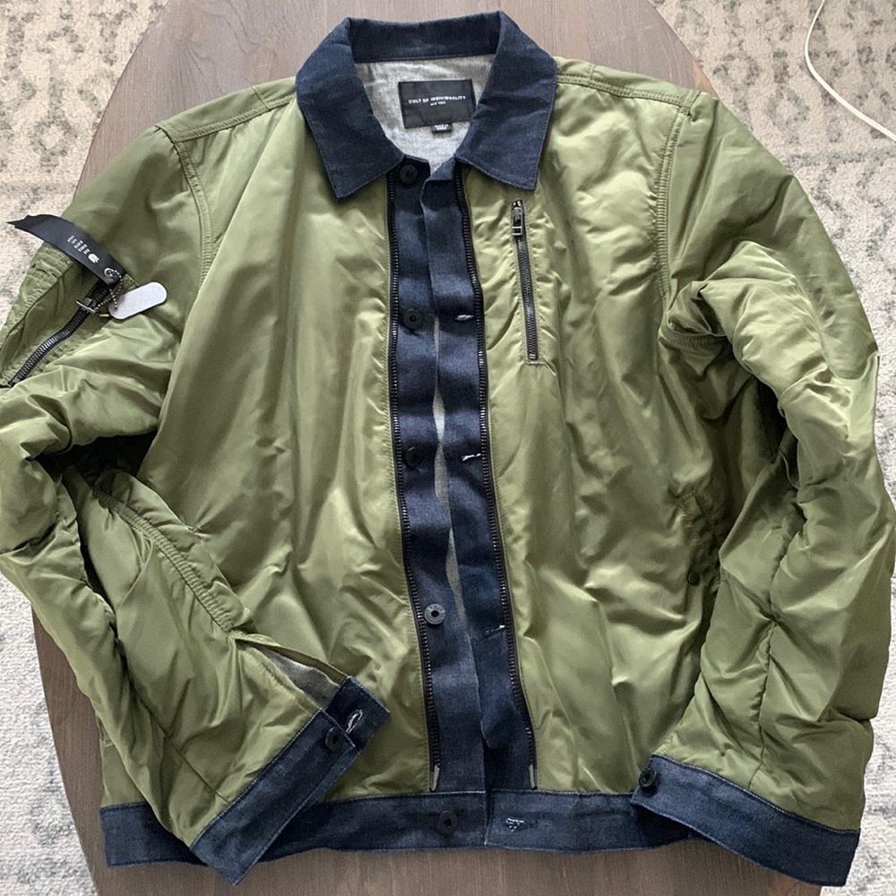 Cult of Individuality Denim Bomber Jacket